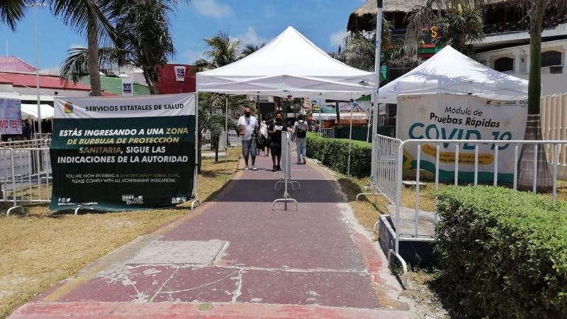 Por rebrote de COVID-19, regresan las Burbujas Sanitarias a la Zona Hotelera de Cancún