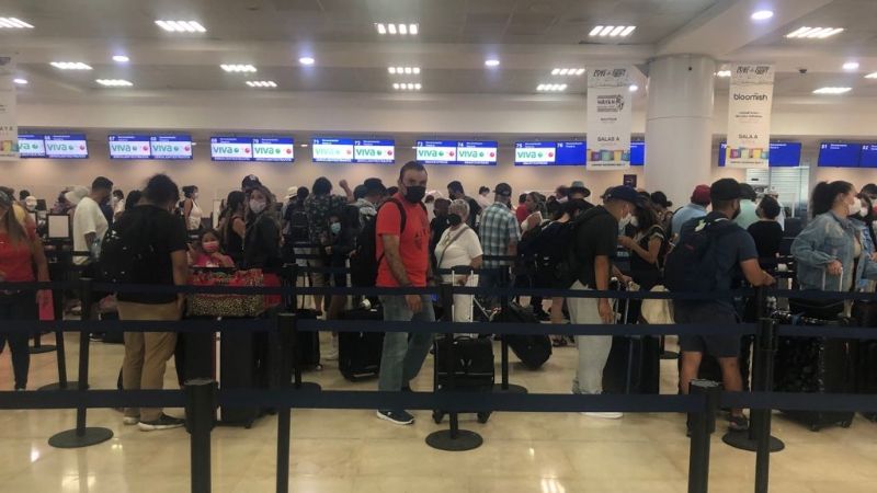 Aeropuerto de Cancún rompe récord de vuelos durante crisis sanitaria en Q.Roo