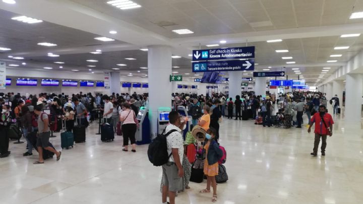 Aeropuerto de Cancún programa 424 vuelos en sus terminales