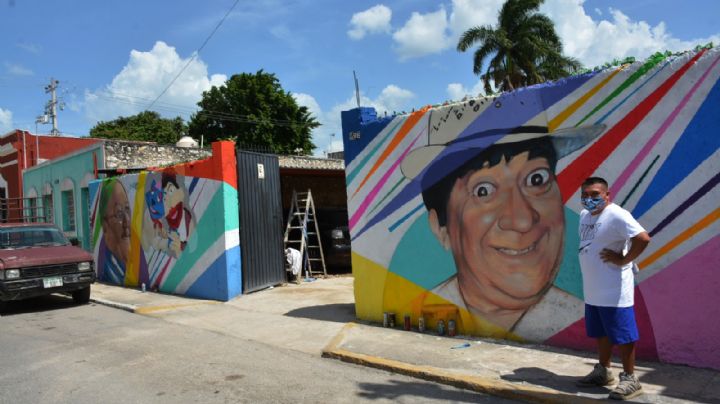 Rinden homenaje a “Cholo” con mural en el Centro Histórico de Mérida
