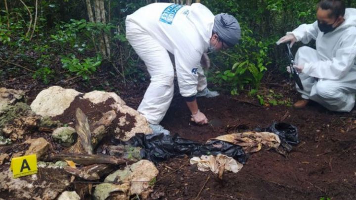 FGE Quintana Roo identifica dos cuerpos de las fosas halladas en Alfredo V. Bonfil