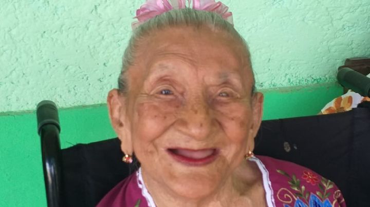 Conoce a María Nieves Concha, la abuelita más longeva en Tenabo, Campeche
