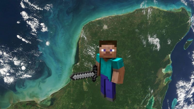 Jugadores recrean territorio de la Península de Yucatán en Minecraft: FOTOS