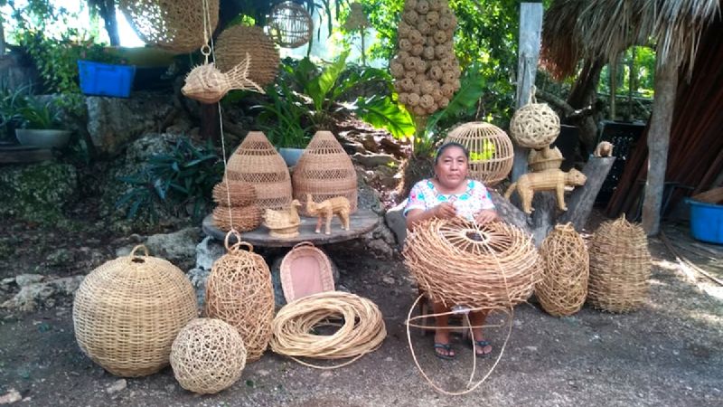 Tejido con bejuco: El tesoro artesanal de Quintana Roo