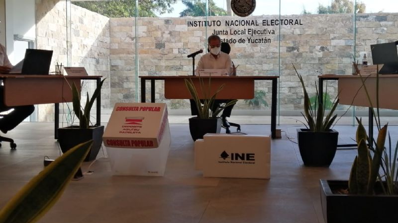 INE Yucatán anuncia instalación del 100% de las mesas receptoras por Consulta Popular: VIDEO