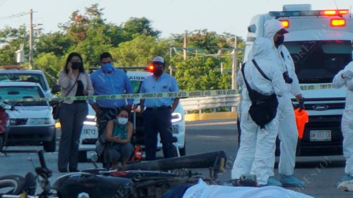Motociclista del 'Grupo Lala' muere derrapado en el Periférico de Campeche