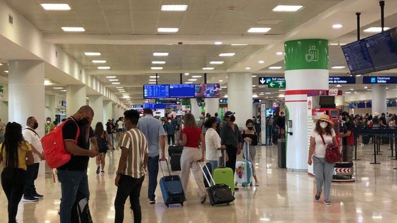 Asur anuncia suspensión de vuelos en el aeropuerto de Cancún por el Huracán Grace