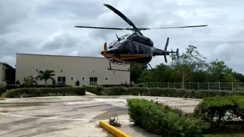 Trasladan en helicóptero a embarazada por complicaciones; será atendida en Valladolid