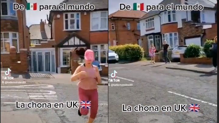 Mexicana pone a bailar a sus vecinos en Inglaterra al ritmo de 'La Chona': VIDEO