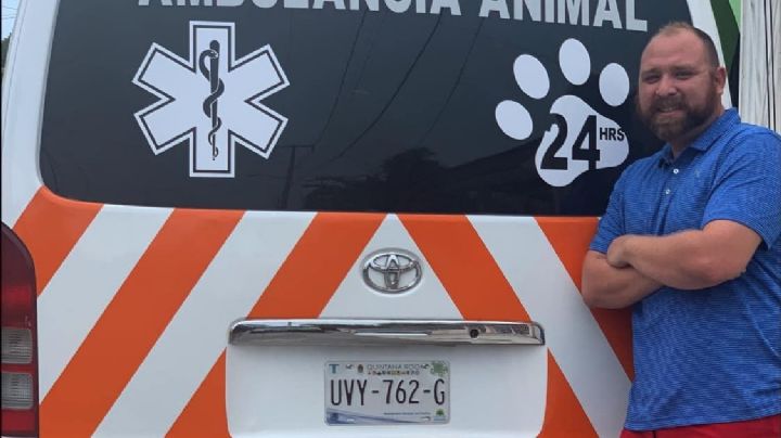Veterinario crea la primera ambulancia para animales en Cancún