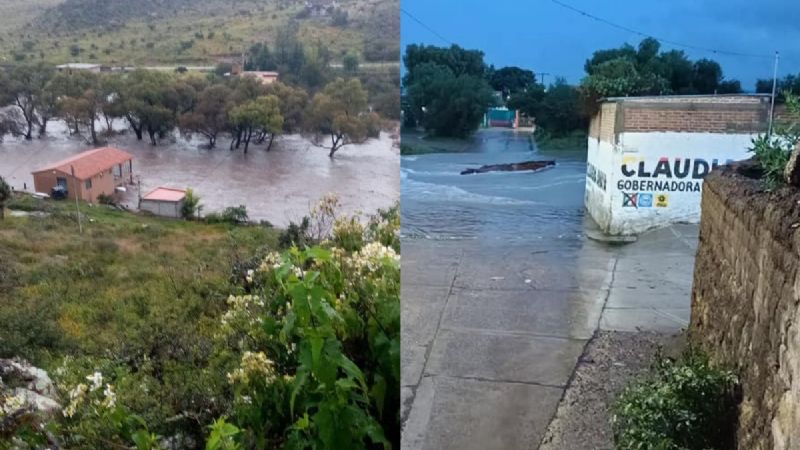 Zacatecas, en alerta por desbordamiento de presa San Aparicio en Genaro Codina