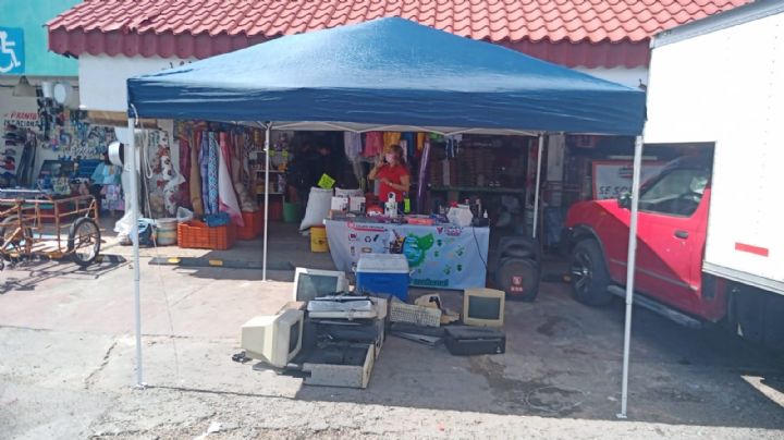 Realizan Reciclatón electrónico en el mercado Lázaro Cárdenas en Chetumal