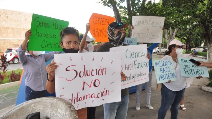Catedráticos del Conacyt exigen contrato colectivo desde Yucatán