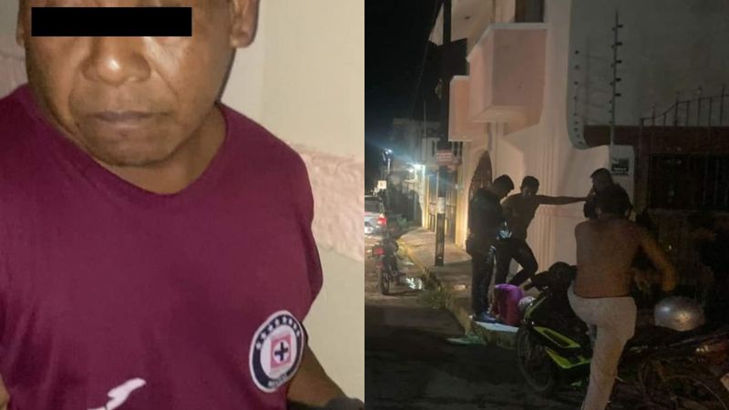Vecinos detienen a ladrón de autoestéreos en la colonia Miraflores de Chetumal