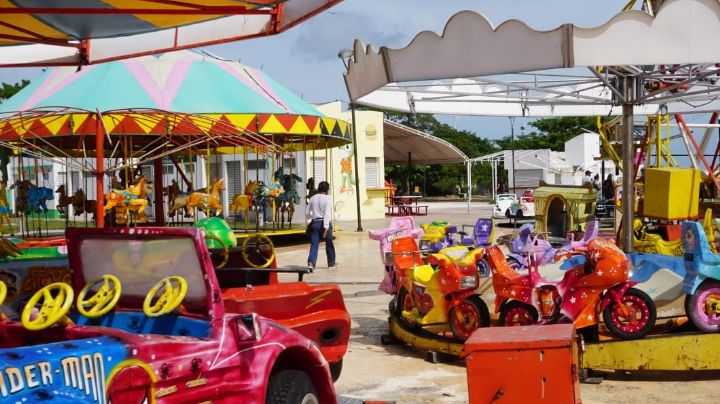 Vandalizan juegos mecánicos del parque Campeche