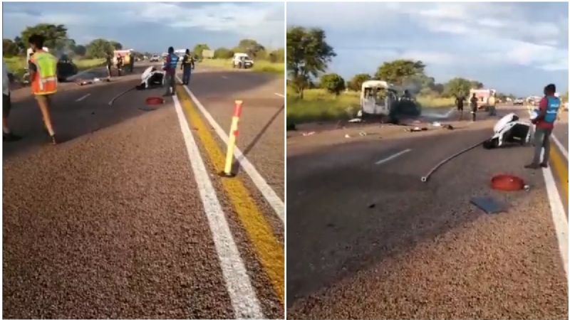 Choque carretero en Sudáfrica deja 17 muertos y seis heridos