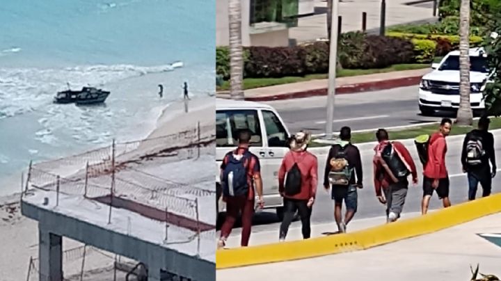 Cubanos ilegales abandonan embarcación y caminan sin restricciones en Cancún
