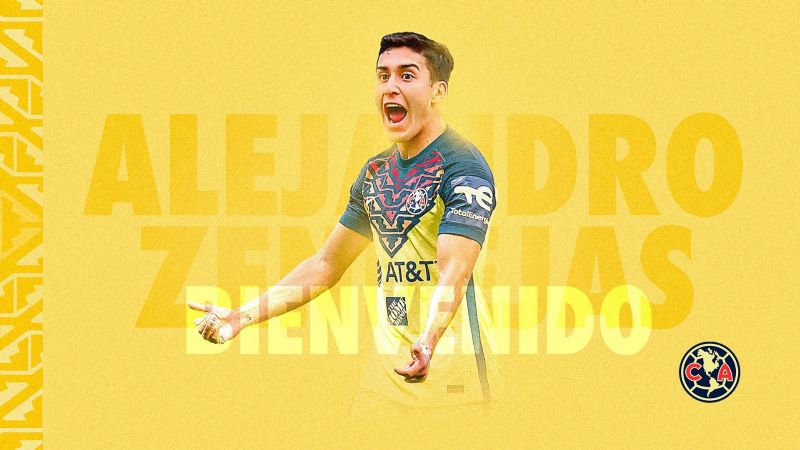 América hace oficial el fichaje de Alejandro Zendejas para el Clausura 2022