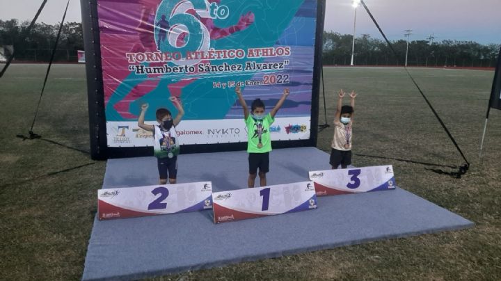 Niños de Tizimín ganan medallas de oro en Torneo Atlético en Campeche