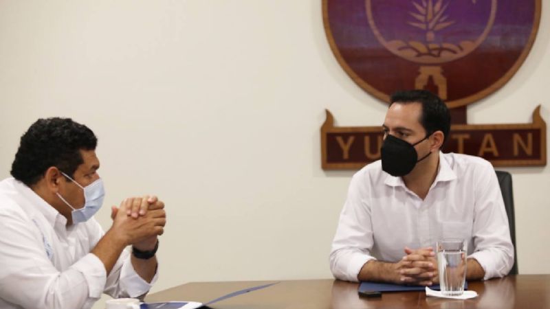 Mauricio Vila se reúne con Javier May, director del Fonatur, para discutir sobre el Tren Maya