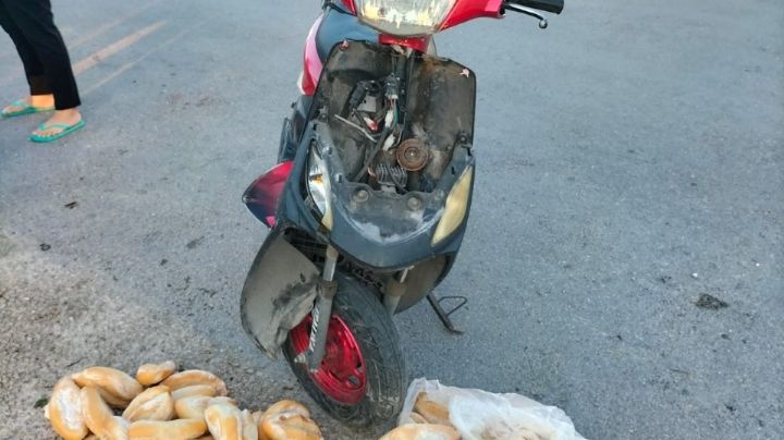 Por no respetar el alto, mototaxista se estrella contra una motocicleta en Puerto Aventuras