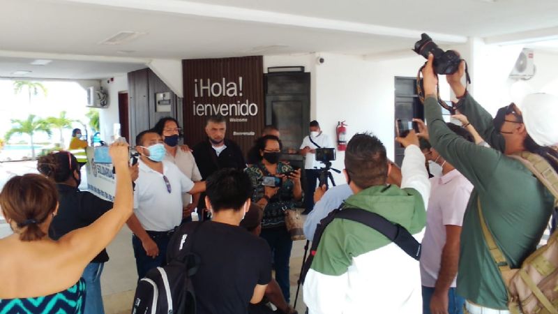 Se manifiestan en Playa del Carmen por el asesinato de la periodista Lourdes Maldonado