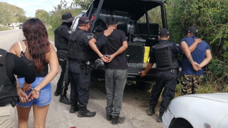 SSP detiene a tres personas por posesión de drogas en Tizimín