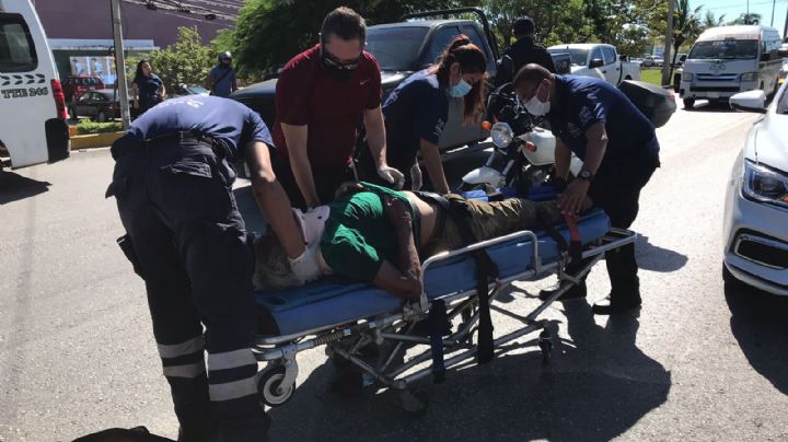 Automovilista atropella a un hombre en la Av. Tulum de Cancún