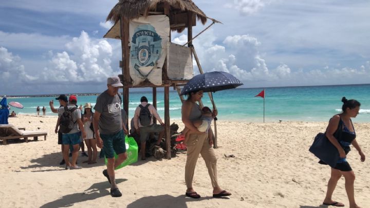 Así se ve Playa Gaviota Azul en Cancún este jueves: FOTO