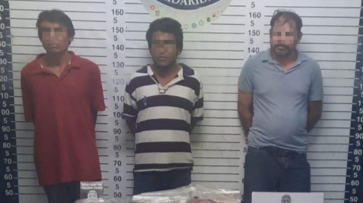 Arrestan a tres narcomenudistas en Playa del Carmen