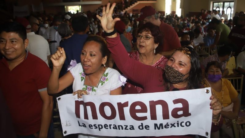 Morenistas celebran 11 años de la fundación del movimiento guinda en Yucatán