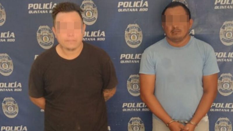 Policía de Quintana Roo asegura a dos presuntos narcomenudistas en Chetumal