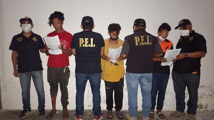 SSP Yucatán detiene a tres jóvenes por robar 8 mil pesos de un cajero de 'Va y Ven'