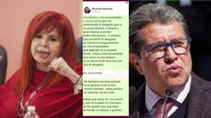 Layda filtra Whatsapp de Monreal y lo embarra con Alito Moreno