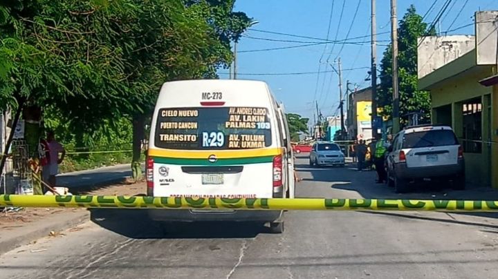 Cancún: Mujer muere atropellada por una combi en la avenida 149