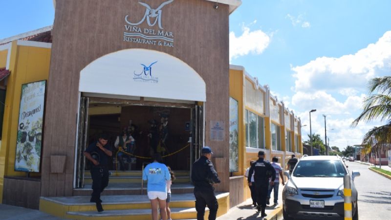 Operativo de la SSP Yucatán ahuyenta a comensales de un restaurante en Progreso