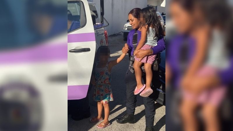 Rescatan a dos niñas abandonadas en Cancún; su mamá no regresó