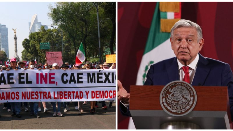 Marcha del INE, un striptease político público del conservadurismo en México: AMLO