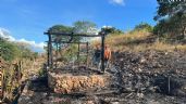 Niños incendian la casa de huano de su abuelo en Oxkutzcab