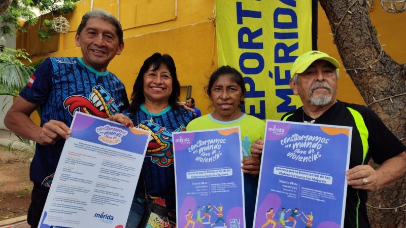 Convocan a correr contra eliminación de las Violencias hacia la Mujer en Mérida