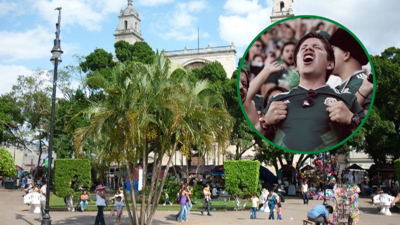 Colocarán pantallas gigantes en la Plaza Grande de Mérida para ver el partido de México en Qatar