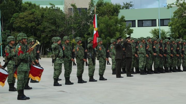 Sedena entrega 38 ascensos a personal del Ejército y Fuerza Aérea Mexicana en Quintana Roo