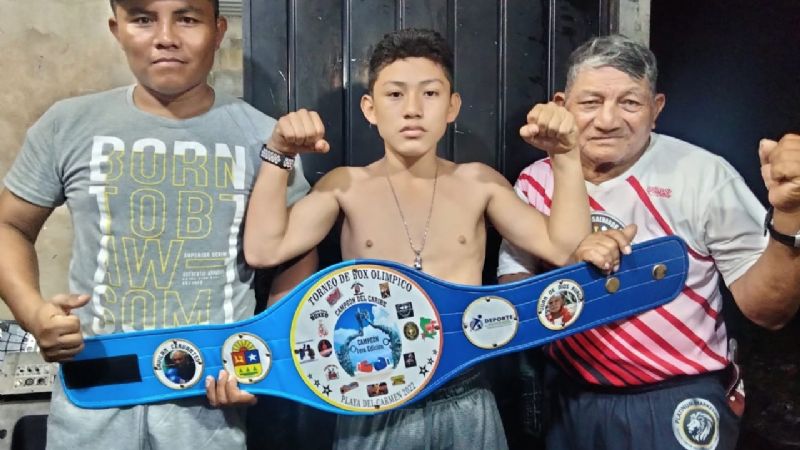 Joven de 14 años de Izamal gana torneo de box del Caribe en Playa del Carmen