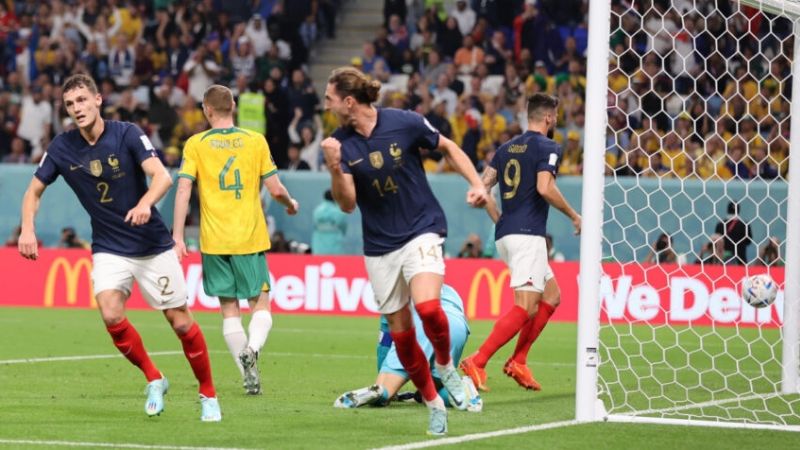 Francia es superior y golea a Australia en el Mundial de Qatar 2022