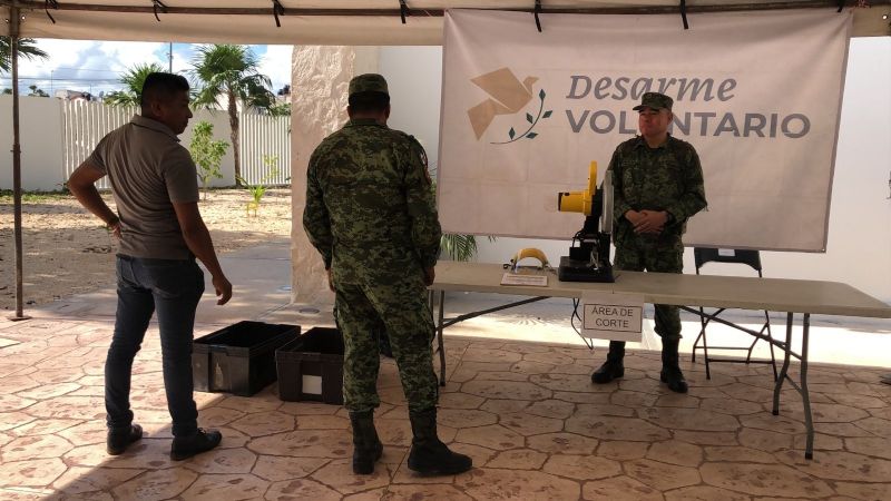 Inicia el programa de desarme voluntario en Cancún