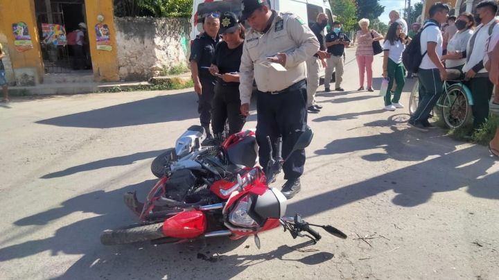 Turista distraído deja herido a un estudiante del CBTA 165 de Izamal