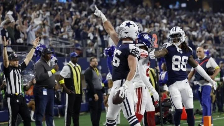 Cowboys remontan a los Giants en la jornada de NFL por Acción de Gracias