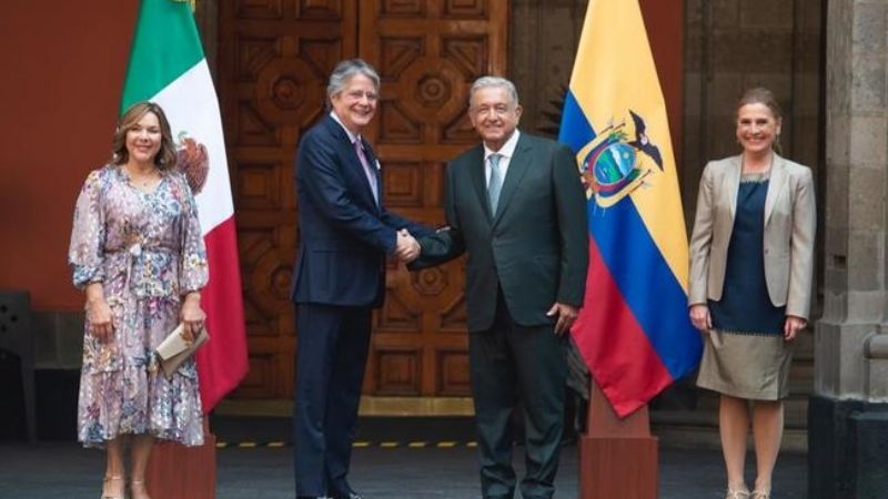 AMLO y Guillermo Lasso destacan relación bilateral entre México y Ecuador