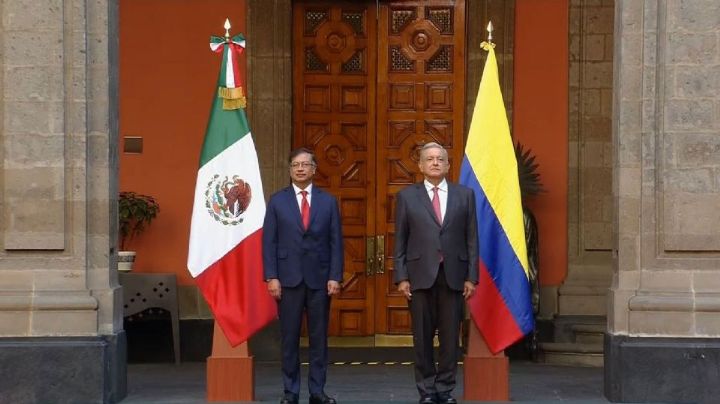 AMLO recibe al presidente de Colombia, Gustavo Petro, en Palacio Nacional