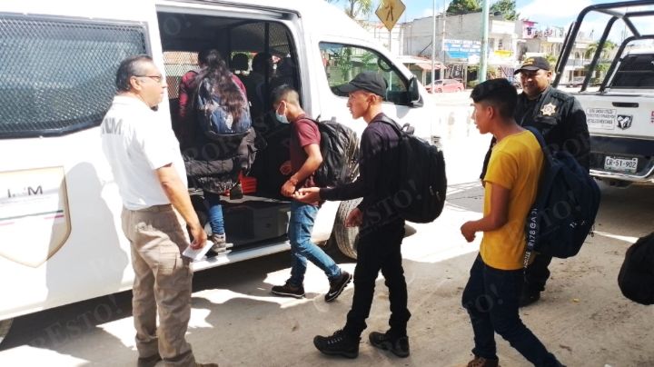 INM detiene a seis migrantes guatemaltecos en Escárcega; querían llegar a Mérida